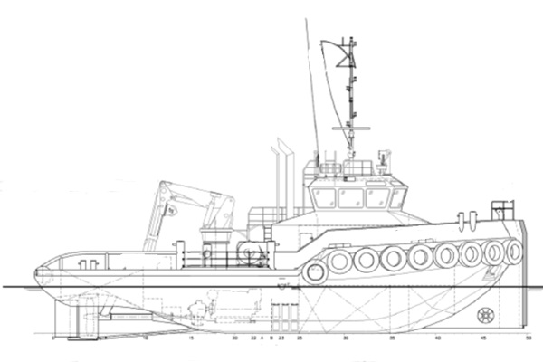 shoalbuster tug damen for sale